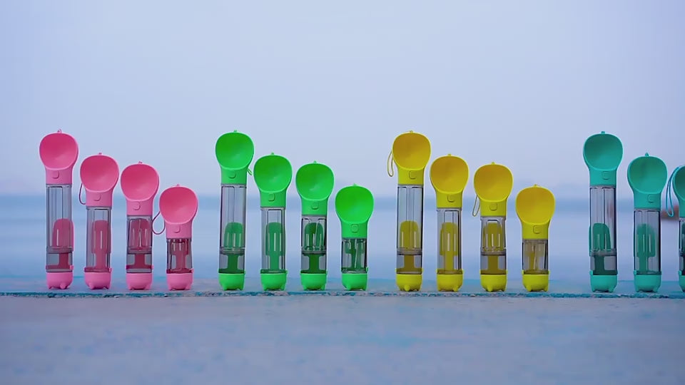 Botella Multifuncional 3 en 1 para Perros